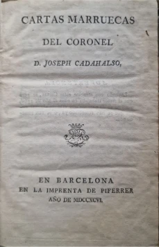 Portada libro : Cartas marruecas