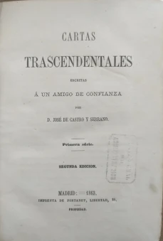 Portada libro : Cartas trascendentales