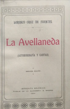 Portada libro : La Avellaneda (Autobiografía y Cartas)