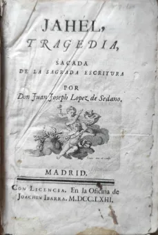 Portada Libro : Jahél, tragedia sacada de la Sagrada Escritura.