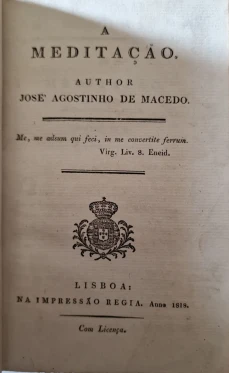 Portada libro : A Meditaçao