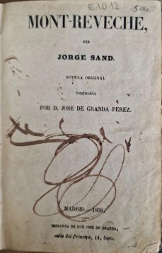 Portada libro : Mont-Revêche