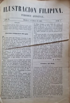 Portada libro : Ilustración filipina : periódico quincenal