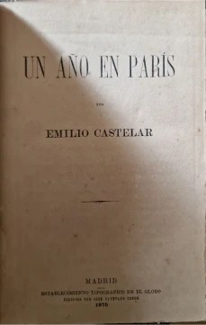 Portada libro : Un año en París