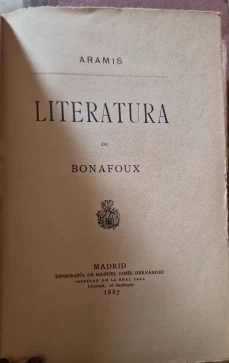 Portada libro : Literatura de Bonafoux