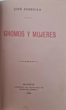 Portada libro : Gnomos y Mujeres