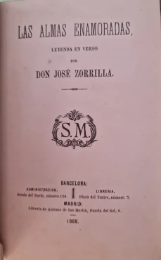 Portada libro : Las almas enamoradas.