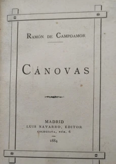 Portada libro : Cánovas