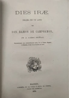 Portada libro : Dies Irae.