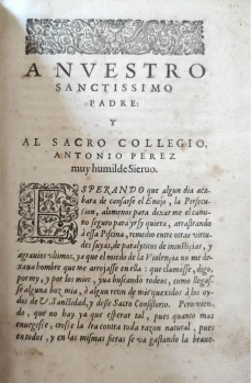 Portada libro : Cartas de Antonio Pérez Secretario de Estado que fue del Rey Catholico Don Phelippe II de este nombr...