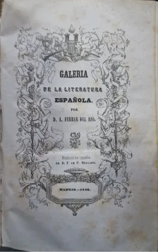 Portada libro : Galería de la literatura española