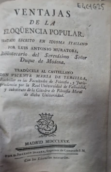 Portada libro : Ventajas de la eloqüencia popular
