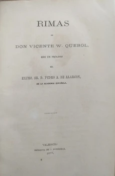 Portada libro : Rimas