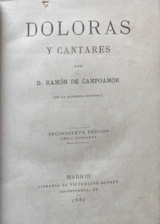 Portada libro : Doloras y Cantares