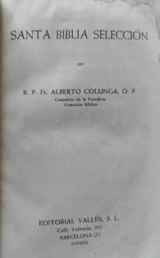 Portada libro : Santa Biblia Selección