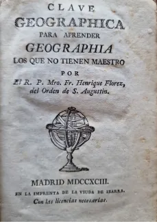 Portada libro : Clave geographica para aprender geographia los que no tienen maestro