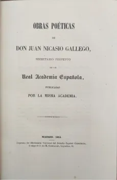 Portada libro : Obras poéticas