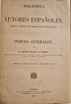Portada libro : Poetas líricos de los siglos XVI y XVII, colección ordenada por don Adolfo de Castro. Tomo Segundo.