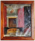 Obra: Interior con pinturas pompeyanas
